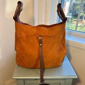 HOBO Brown Shoulder Bag Purse Soft Leather Slouch